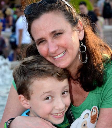 Dr. Michelle Becker with her son